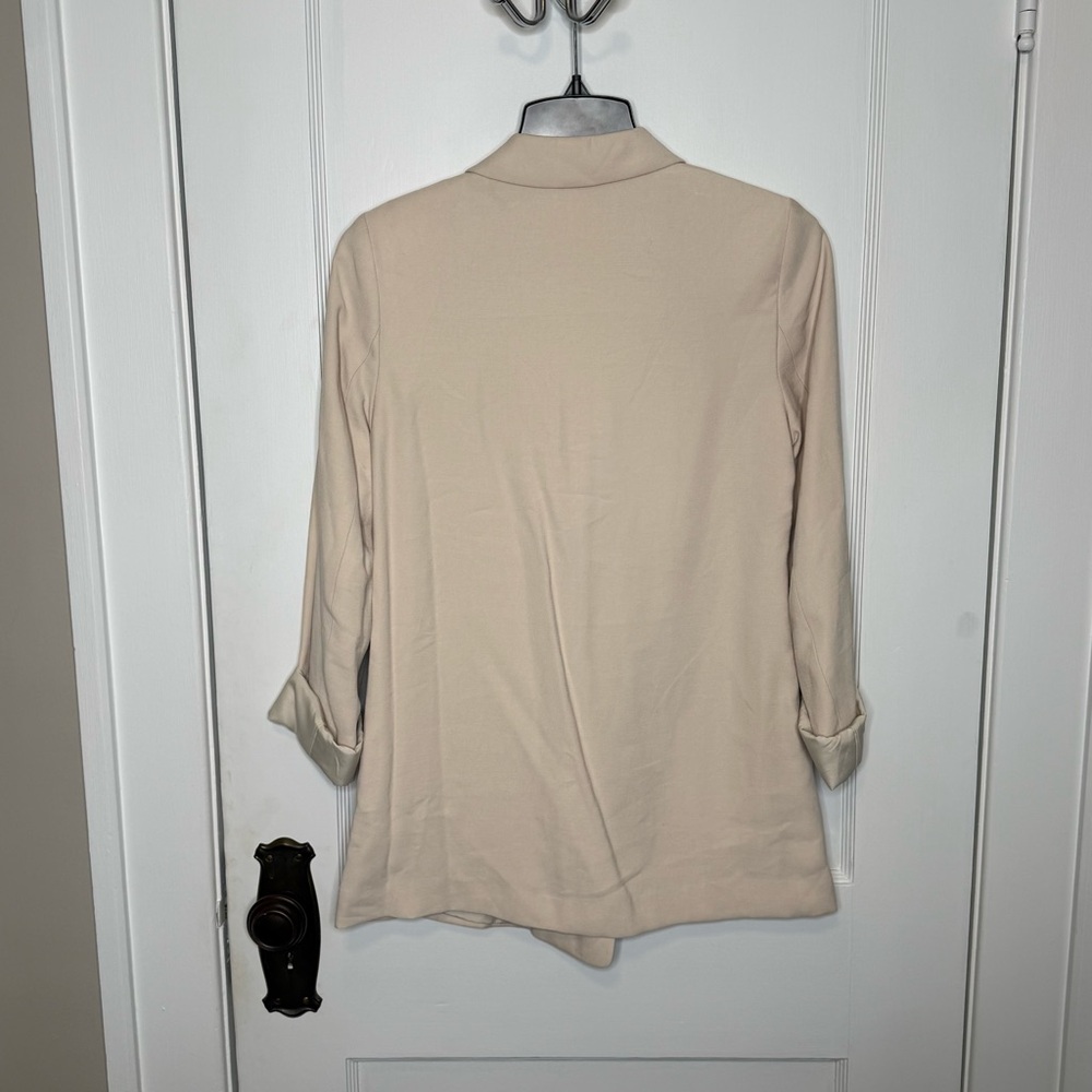 NWT H&M | Tan Double Breasted Oversized Blazer Jacket - Picture 3 of 5